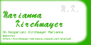 marianna kirchmayer business card